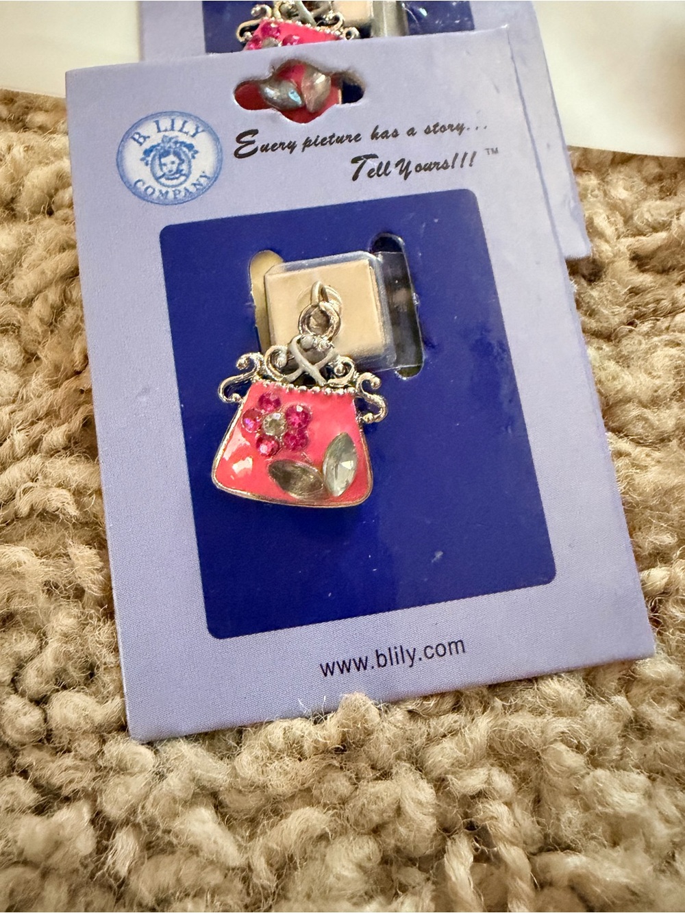 Vintage New Old Stock Italian charm bracelet dangles. B.lily Co. - Picture 3 of 6